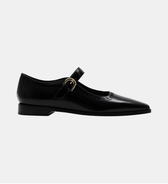 Marsala - Ballerines En Cuir Brossé Bordeaux - Parallèle - Bordeaux
