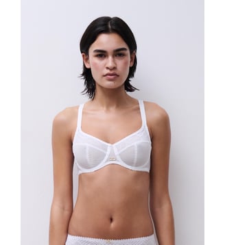 Soutien-gorge emboîtant en dentelle - Chantelle - Blanc