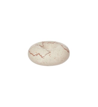 Bougeoir en marbre décoratif - OYOY - Blanc