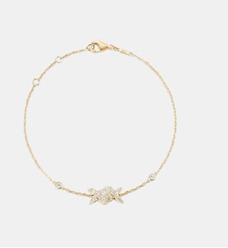 Bracelet Barbelé Pavé - Djula - Or jaune