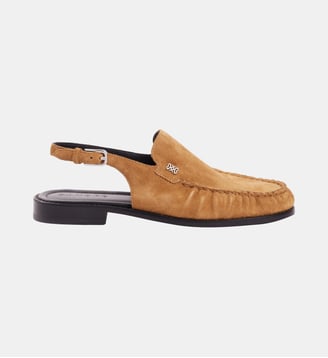 Mocassins en cuir suède - Sandro - Beige