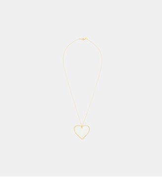 collier coeur - Agnès b. - Jaune tresor