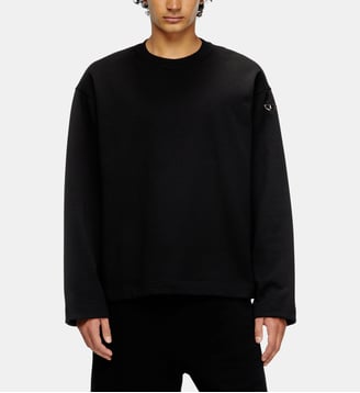 Sweat-shirt avec logo métallisé - Diesel - Noir