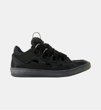 Sneakers Curb En Satin - Lanvin - Noir