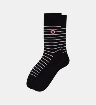Chaussettes mi-hautes en coton - Le Slip Francais - Blanc et noir