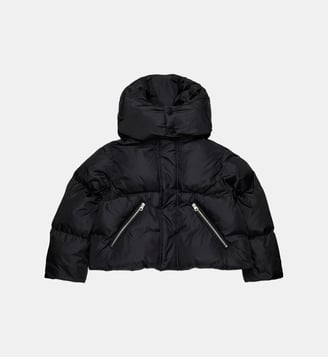 Veste courte et matelassée avec fermeture éclair - MM6 Maison Margiela - Noir