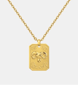 Collier Zodiaque Bélier Doré en Acier 316L - Phebus - Jaune