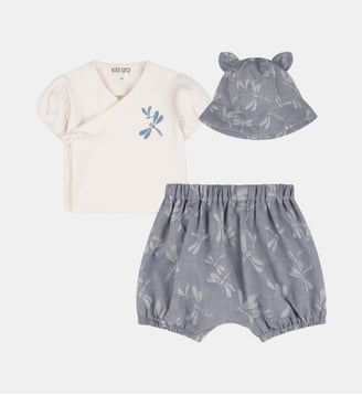 Ensemble t-shirt, bob et bavoir - Kenzo Kids - Libellule