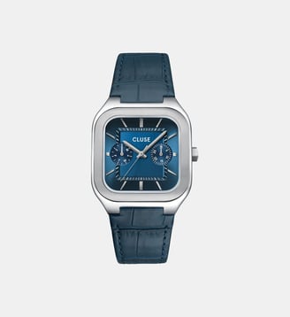 Montre Quadrus Bleu foncé CW26207 - Cluse - Argenté