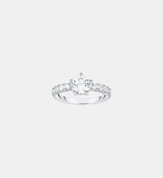 Solitaire avec un grand zircon et de petites pierres - Thomas Sabo - Argent