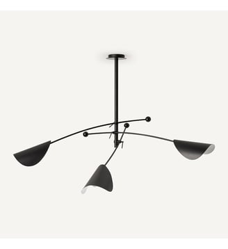 Suspension 3 bras orientables - AM.PM - Noir