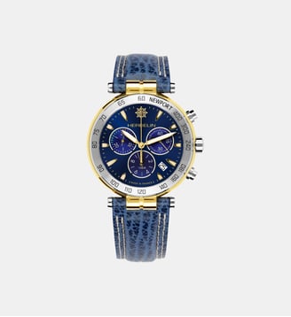 Montre Newport Bleu 37654T35 - Herbelin - Doré
