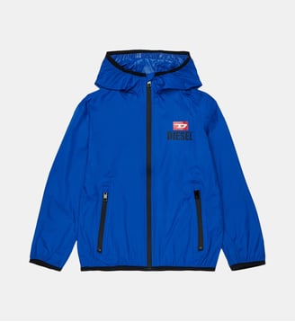 Coupe-vent avec logo imprimé - Diesel Kids - Bluette brillante