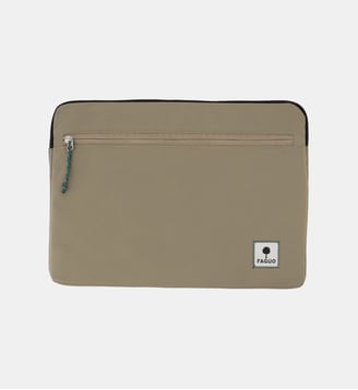 Housse d'ordinateur cuir SLEEVE - Faguo - Beige clair