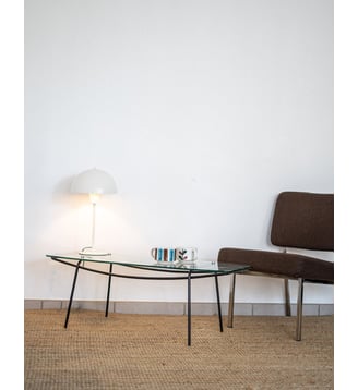 Table basse en verre Donna N°508- Produit chiné - Debongout - Transparent