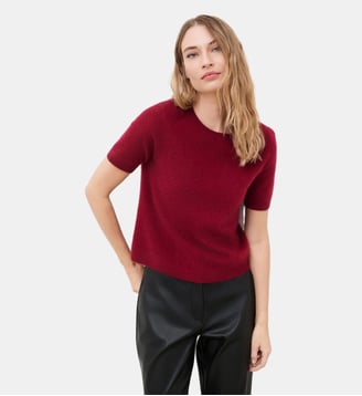 Pull mvalentine - Motif uni - Caroll - Rouge foncé
