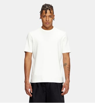 T-shirt avec broderie à logo ton sur ton - Diesel - Blanc