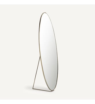 Miroir sur pied ovale métal fer, H170cm AM.PM