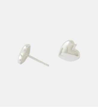 Puces d'oreilles cœur argentées - argent garanti 925 - Balaboosté - Argenté