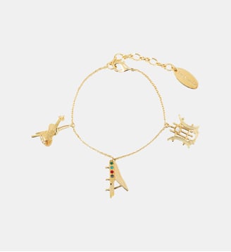 Bracelet charm's instruments de musique dorés - Les Néréides - Doré
