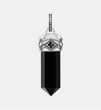 Breloque onyx noir en forme de cristal - Thomas Sabo - Argent