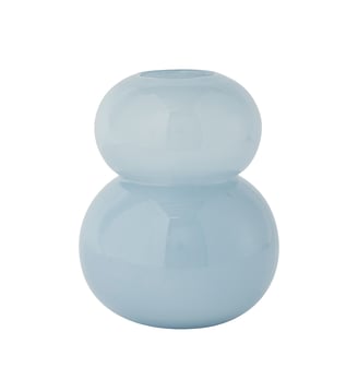 Vase en verre à relief - OYOY - Bleu