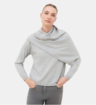 Pull mcher - Motif uni - Polyamide - Caroll - Gris