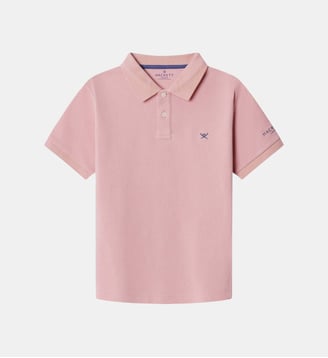 Polo Coupe Regular À Manches Courtes Avec Logo - Hackett London - Rose