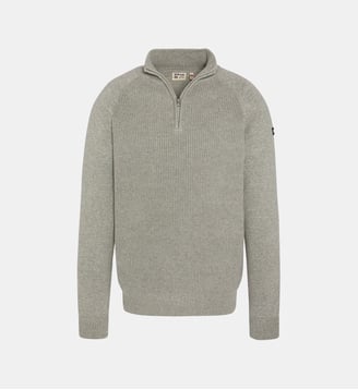 Pull camionneur - Schott - Gris chiné