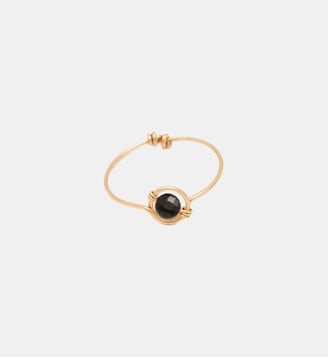 Bague Swan - Spinelle - YAY Paris - Doré et noir