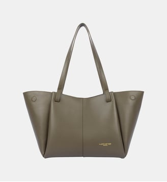 Grand sac cabas épaule Sierra Haus en cuir - Lancaster - Kaki