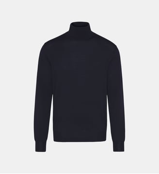 Pull col roulé regular Francis - Digel - Bleu nuit