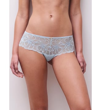 Shorty dégagé broderie florale - Chantelle - Noir