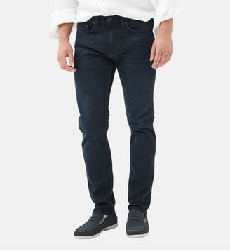 Jean droit en denim italien Weston - Rodd & Gunn - Bleu et noir