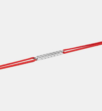 Bracelet Anagramme rainuré sur cordon - JEM - Blanc