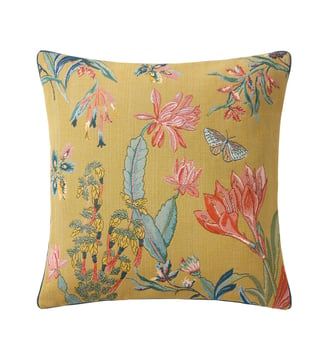 Housse de coussin en coton - Yves Delorme - Bronze