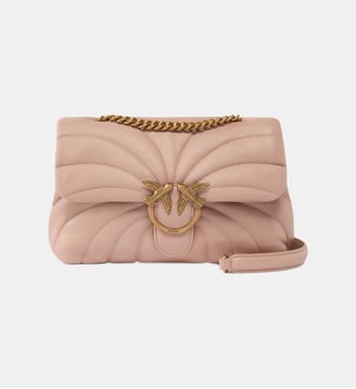 Grand sac à bandoulière love bag puff à matelassage papillon - Pinko - Vert