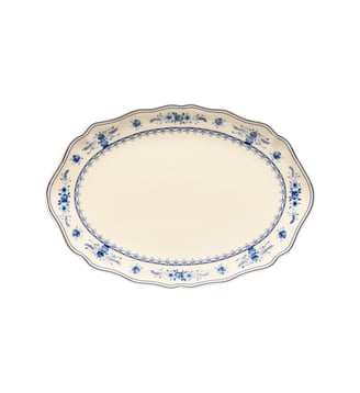 Plat Ovale Vila - Costa Nova - Beige blue