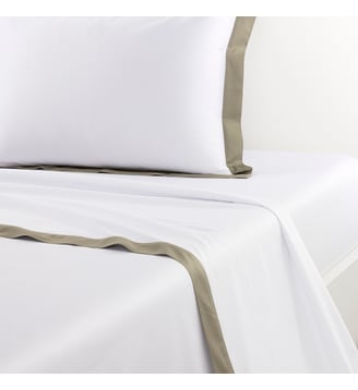 Drap plat en satin Yves Delorme