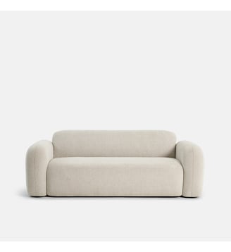 Canapé 3 places , en tissu texturé chiné - La Redoute Interieurs - Écru