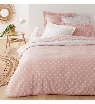 Housse de couette pur coton imprimé pois La Redoute Interieurs