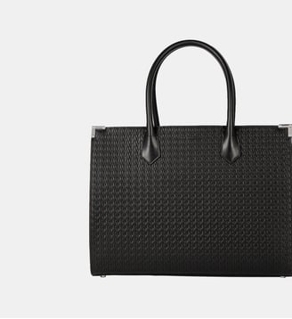 Sac cabas Ming L en cuir tressé - The Kooples - Black