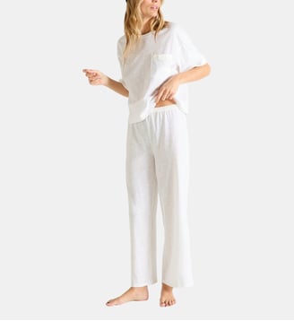 Pyjama col rond en jersey, Isaure - Laurence Tavernier - Ivoire