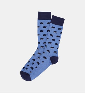 Chaussettes en coton - Ours Bleu - Arthur - Jean