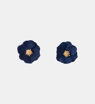 Boucles d'oreilles fleurs bleues - Balaboosté - Bleu