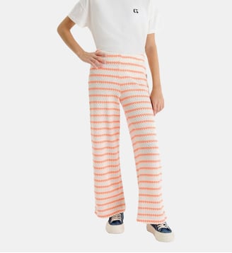 Pantalon SALOMEGI flare - Le Temps Des Cerises - Beige
