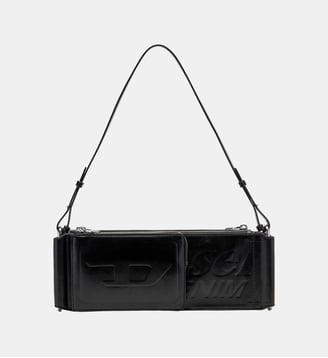 Flag-D-Sac bandoulière modulaire avec logo embossé - Diesel - Noir
