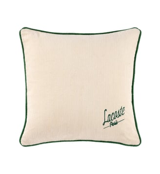 Housse de coussin en velours - Lacoste Home - Ivoire