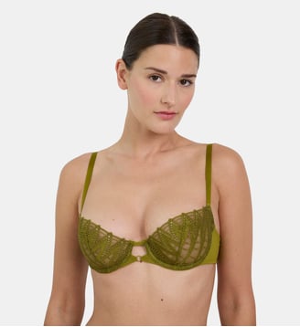 Soutien-gorge corbeille avec armatures Dreamcatcher vert Maison Lejaby