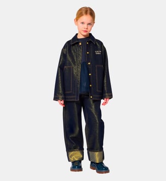 Pantalon en denim - Kenzo Kids - Doré